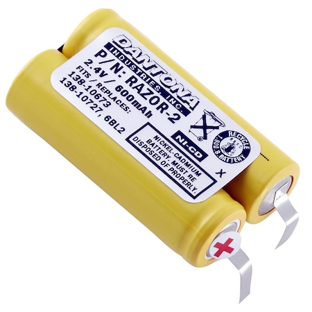 Dantona Dantona  2.4V & 600 mAh Nickel Cadmium Replacement Battery for Norelco -138-10673 RAZOR-2